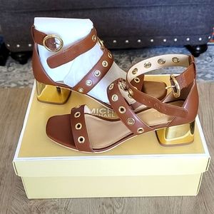 Michael Kors Amos Sandals Size 8.5 Brown
